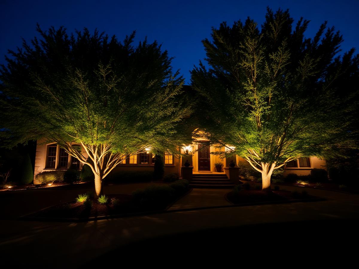 Oakwood Approach — Landscape lighting